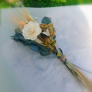 Buchetel nemuritor de primavara, din flori naturale uscate in nuante pastel - casă & stil de viață - accesorii pentru decorat casa - suport de flori - buchete de flori - Artynos.ro