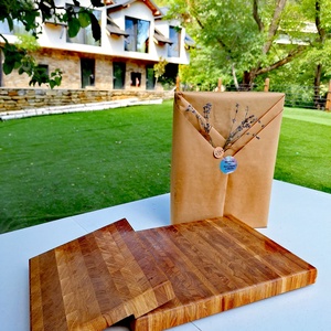 Tocator premium de bucatarie din lemn de stejar, end-grain, 39 X 29 X 3.5 cm - casă & stil de viață - accesorii pentru echipamente de bucătărie - accesorii pentru coacere și gătit - tocător  - Artynos.ro