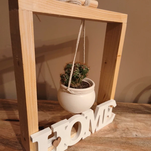 Suport pentru ghivece deosebit din lemn si ceramica - casă & stil de viață - decorațiuni de casă - decorațiuni de masă și rafturi - decorațiuni de masă - Artynos.ro