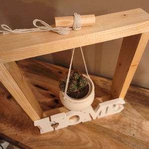 Suport pentru ghivece deosebit din lemn si ceramica - casă & stil de viață - decorațiuni de casă - decorațiuni de masă și rafturi - decorațiuni de masă - Artynos.ro