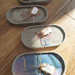 Tavite din beton pentru suport lumanari/ghivece cu model tematic - accesorii nuntă - materiale decor pentru nuntă - lumânări de nuntă și suport lumânări - Artynos.ro