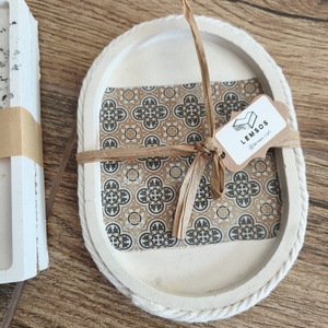 Tavita de ceramica cu insert gresie pentru bucatarie. Suport diverse - casă & stil de viață - accesorii de baie - suport organizator de baie - Artynos.ro