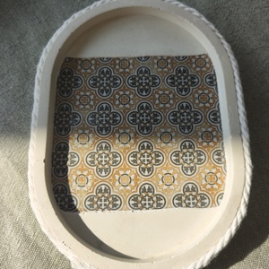 Tavita de ceramica cu insert gresie pentru bucatarie. Suport diverse - casă & stil de viață - accesorii de baie - suport organizator de baie - Artynos.ro