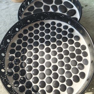 Tava decor bucatarie alb-negru, pietre/mozaic - casă & stil de viață - echipamente de bucătărie - accesorii de depozitare  - recipient de condimente - Artynos.ro