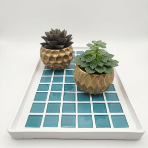 Tava de ceramica si mozaic pentru aranjamente de masa - casă & stil de viață - echipamente de bucătărie - accesorii de servire - tăvițe - Artynos.ro