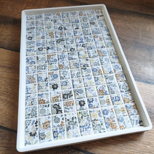 Set tava de mozaic ceramic si 2 coasters pentru pahare - casă & stil de viață - echipamente de bucătărie - accesorii de servire - tăvițe - Artynos.ro