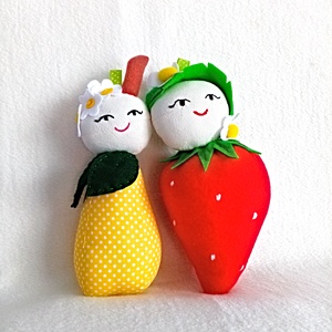 Set de 5 fructe zornaitoare pentru proiect de baby carusel senzorial , saltea cu activitati sau jucarii pentru carucior. - jucării și echipamente pentru copii - jucării bebeluși - carusel muzical - Artynos.ro