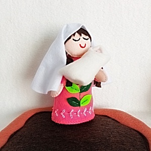 Familia Sfanta ,decoratie pentru Craciun ,set de figurine religioase din fetru. - crăciun - cadouri de moș crăciun - cadouri de moș crăciun - Artynos.ro