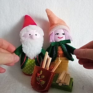 Familia de Pitici Magici ,Jucarii pentru Craciun , ornament pentru brad. - Artynos.ro