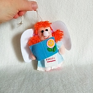 Inger cantaret ,ornament din fetru pentru Craciun. - jucării și echipamente pentru copii - jocuri de gândire - curcubeu montessori, jocuri waldorf - Artynos.ro