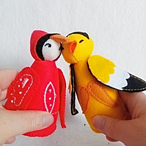 Pasari din fetru pentru baby mobile sau ghirlanda de primavara. - jucării și echipamente pentru copii - plușuri - figurine de pluș - Artynos.ro