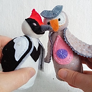 Pasari din fetru pentru baby mobile sau ghirlanda de primavara. - jucării și echipamente pentru copii - plușuri - figurine de pluș - Artynos.ro