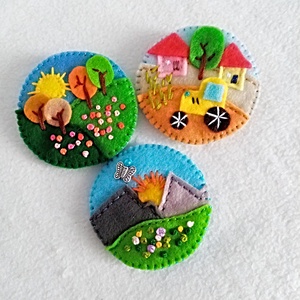 Martisoare , Brose , Marturii din fetru, cadou de primavara. - Artynos.ro