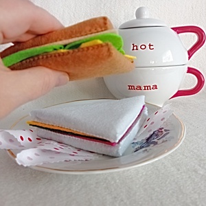 Sandwich din fetru, Jucarie Educativa pentru Prescolari . - jucării și echipamente pentru copii - jocuri de rol - Artynos.ro