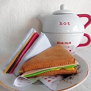 Sandwich din fetru, Jucarie Educativa pentru Prescolari . - jucării și echipamente pentru copii - jocuri de rol - Artynos.ro