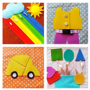 Carte cu activitati Montessori pentru prescolari. - jucării și echipamente pentru copii - cărți pentru copii, cărți textile - Artynos.ro