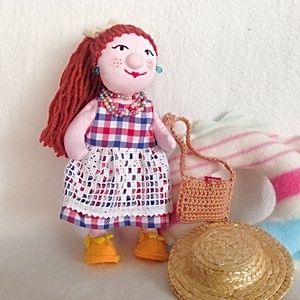 Papusa Vesela cu rochie de Plaja , Cadou Unic pentru Fetite. - jucării și echipamente pentru copii - jucării și accesorii pentru copii - păpușă de îmbrăcat - Artynos.ro