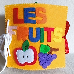 Carte educativa cu legume din fetru ,activitati Montessori. - Artynos.ro