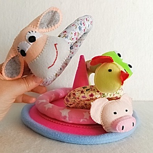 Piramida de stivuit ,jucarie educativa pentru prescolari. - jucării și echipamente pentru copii - jocuri de gândire - curcubeu montessori, jocuri waldorf - Artynos.ro