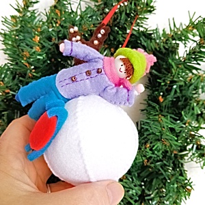 Ornament unic pentru Bradul de Craciun ,cadou special pentru copii. - crăciun - decorațiuni de crăciun de casă - figurine pentru pomul de crăciun - Artynos.ro