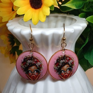 Cercei handmade Lovely Lady - Artynos.ro