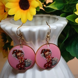 Cercei handmade Lovely Lady - Artynos.ro