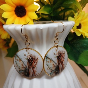 Cercei handmade zana, Bijuterii, Cercei, Cercei din rasina, Confectionarea bijuteriilor, Adauga o pata de culoare si delicatete tinutei tale cu acesti cercei unici, realizati manual din ra..., ARTYNOS