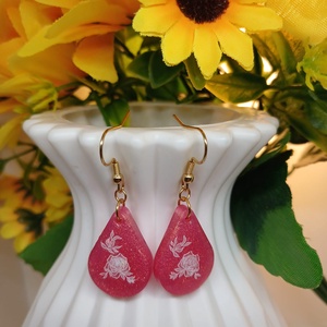 Cercei handmade floare - Artynos.ro