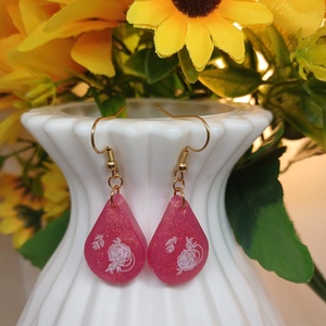 Cercei handmade floare - Artynos.ro