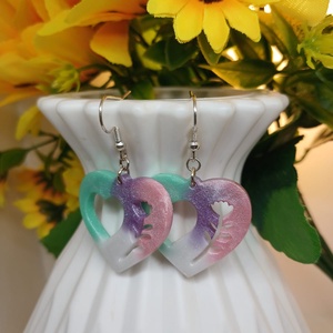 Cercei handmade inima - Artynos.ro