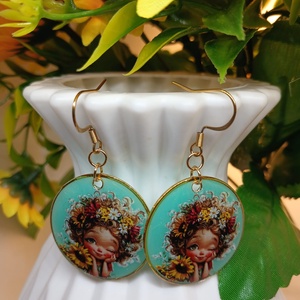 Cercei handmade domnisoara - Artynos.ro