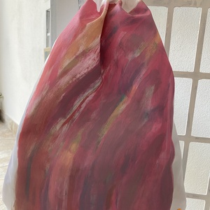 Sac textil pictat- unicat, Geanta si husa, Rucsacuri, Genti de gimnastica, , Sac textil, pentru echipamentul de sala, sau pentru orice ar trebui copilului la scoala...pictat in..., ARTYNOS