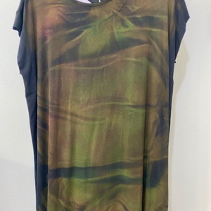 Rochie pictată- unicat - îmbrăcăminte și modă - haine damă - rochie, dintr-o bucată - Artynos.ro