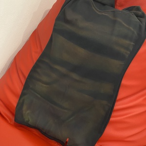 Rochie neagra pictată- unicat - îmbrăcăminte și modă - haine damă - rochie, dintr-o bucată - Artynos.ro