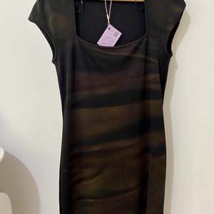 Rochie neagra pictată- unicat - îmbrăcăminte și modă - haine damă - rochie, dintr-o bucată - Artynos.ro