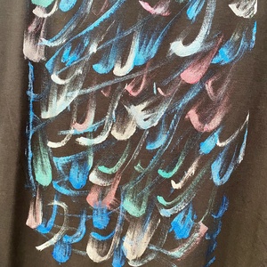 Rochie bumbac gros, pictata - îmbrăcăminte și modă - haine damă - rochie, dintr-o bucată - Artynos.ro