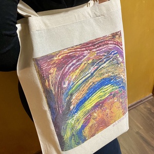 Sacosa bumbac print artă - genți și portofele - geantă pentru cumpărături - totebaguri - Artynos.ro
