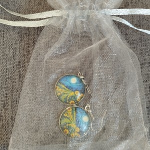 Cercei inspirați de Van Gogh cu fitinguri din oțel medical -  - Artynos.ro