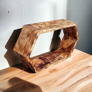 Raft hexagonal mare ars - casă & stil de viață - mobilier artizanal - rafturi  - Artynos.ro