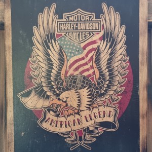 Harley Davidson imagine din lemn, Casa & Stil de viata, Accesorii pentru decorat casa, Picturi murale, Arta de perete din lemn, , ARTYNOS