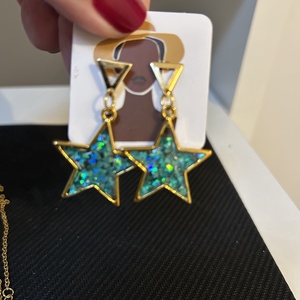 Set bijuterii handmade unicat din rasina inel + cercei+pandativ - bijuterii - seturi de bijuterii - Artynos.ro