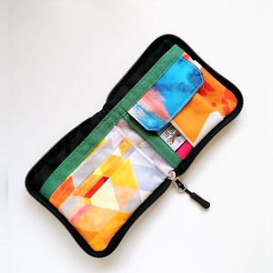 Portofel pătrat LIBELULA - creioane colorate - genți și portofele - portofele, huse, suporturi - Artynos.ro