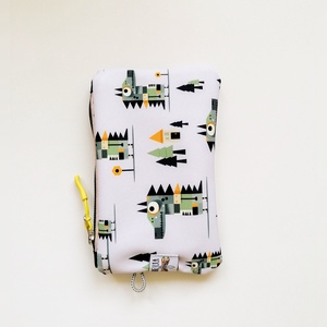 Buzunar cu fermoar - Pouch - Portofel LIBELULA - crocodili - geantă și husă - portofele, huse, suporturi - geantă, portofel - Artynos.ro