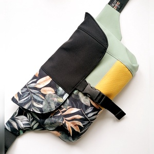 Borsetă cu clapetă LIBELULA - tropical, Geanta si husa, Genti de umar si genti de mana, Geanta de umar sling, Cusatura, ARTYNOS