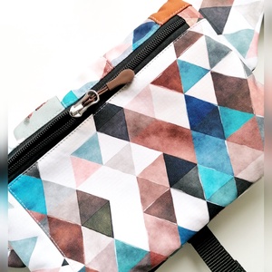 Borsetă cu clapetă LIBELULA - patchwork vulpițe - geantă și husă - genți de umăr și genți de mână - geantă de umăr sling - Artynos.ro
