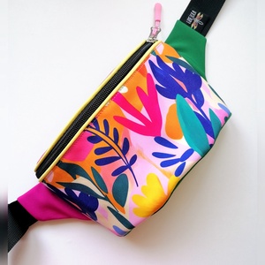 Precomanda - Borseta clasica LIBELULA - vivid, fuchsia-verde, Geanta si husa, Borsete, Cusatura, ARTYNOS