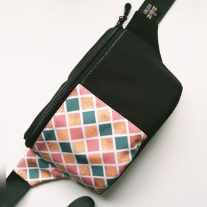 Precomanda - Borseta clasica LIBELULA - culori si negru, Geanta si husa, Borsete, Cusatura, ARTYNOS