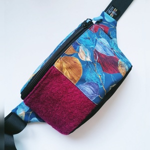 Precomanda - Borseta clasica LIBELULA - frunze de toamna si lana, Geanta si husa, Borsete, Cusatura, ARTYNOS