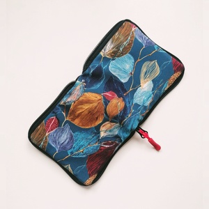 Precomandă - Portofel pătrat LIBELULA - frunze de toamnă - genți și portofele - portofele, huse, suporturi - Artynos.ro