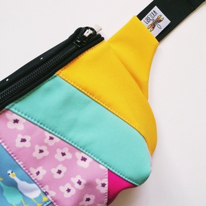 Borseta LIBELULA - duo - gâște și diferite materiale colorate - genți și portofele - borsete - Artynos.ro